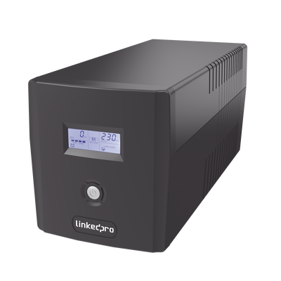 UPS 1500VA/900 W Pantalla LCD / Línea Interactiva 120Vca / 8 tomas 5-15R (6 Respaldadas) / Regulación de Voltaje / Protección RJ45