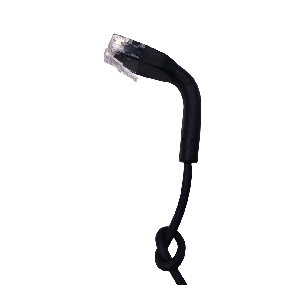 Mini Patch Cord Cat6 Ultra Slim 5 Metros (16.40 Pies) Negro Ahorra Espacio sin Organizadores, con Bota Flexible