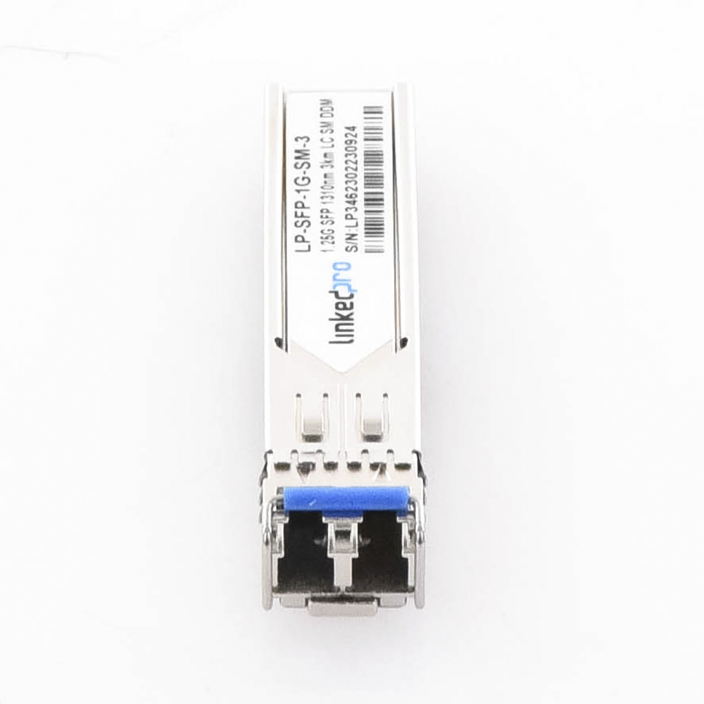 Transceptor Óptico SFP (Mini-Gbic) / Monomodo 1310 nm / 1.25 Gbps / 1000BASE / Conectores LC/UPC Dúplex / DDM / Hasta 3 km