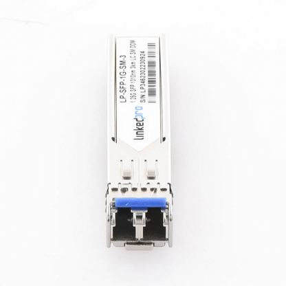 Transceptor Óptico SFP (Mini-Gbic) / Monomodo 1310 nm / 1.25 Gbps / 1000BASE / Conectores LC/UPC Dúplex / DDM / Hasta 3 km