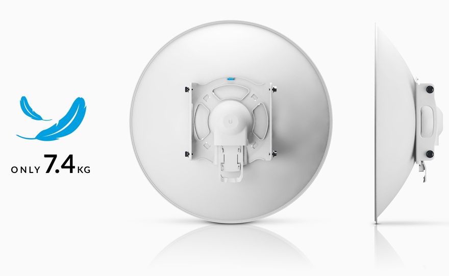 Antena Direccional RocketDish airMAX, ideal para enlaces Punto a Punto (PtP), frecuencia 5 GHz (5.1 - 5.9 GHz) de 30 dBi
