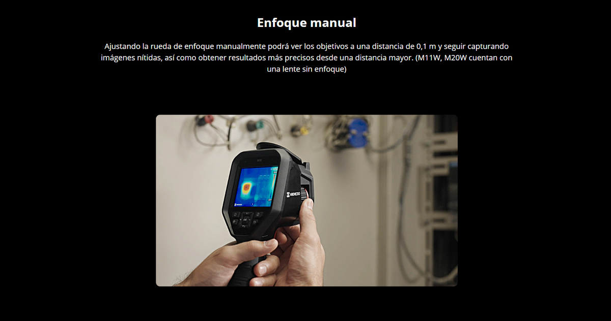 M31T - Cámara Termográfica Portátil Dual / Super IR 768 x 576 / Lente Óptico (8 Megapixel) / WiFi / IP54 / Ranura MicroSD hasta 64 Gb / Hasta 4 Horas