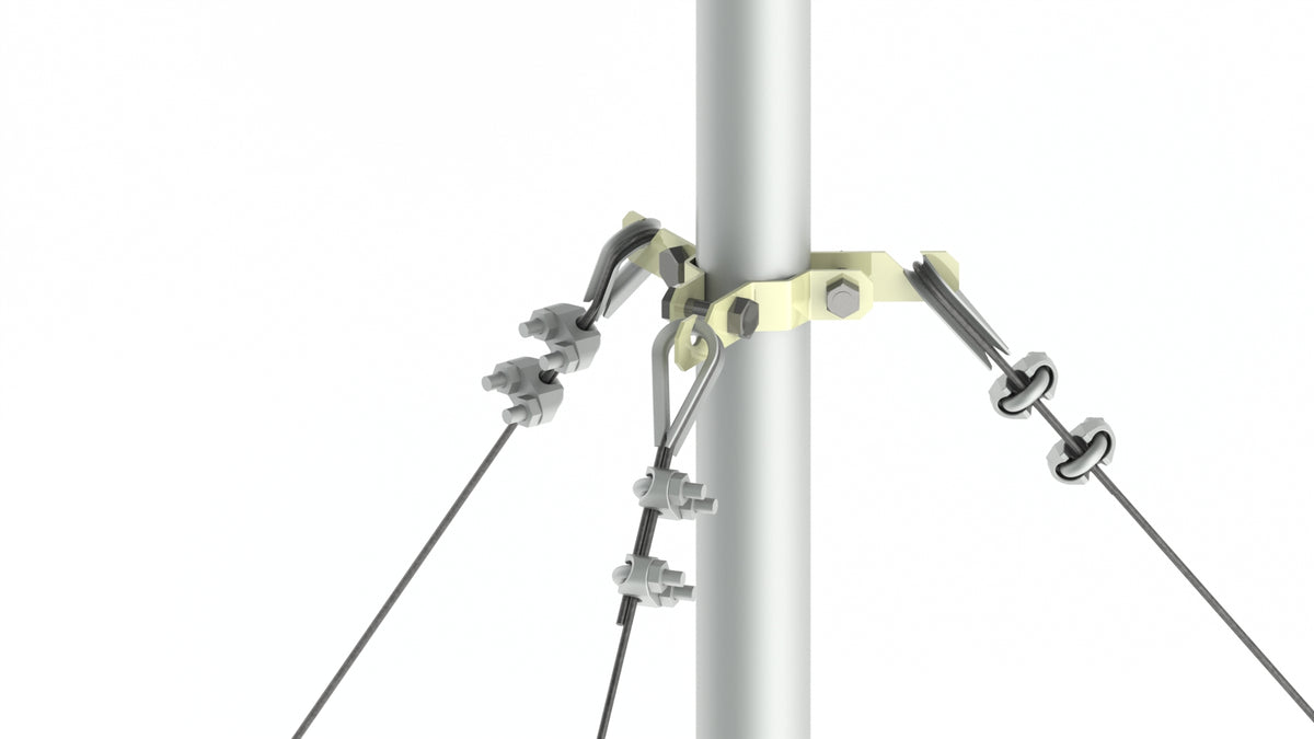 Kit con Mástil Telescópico de 12 m con Accesorios de Instalación (No incluye retenida).