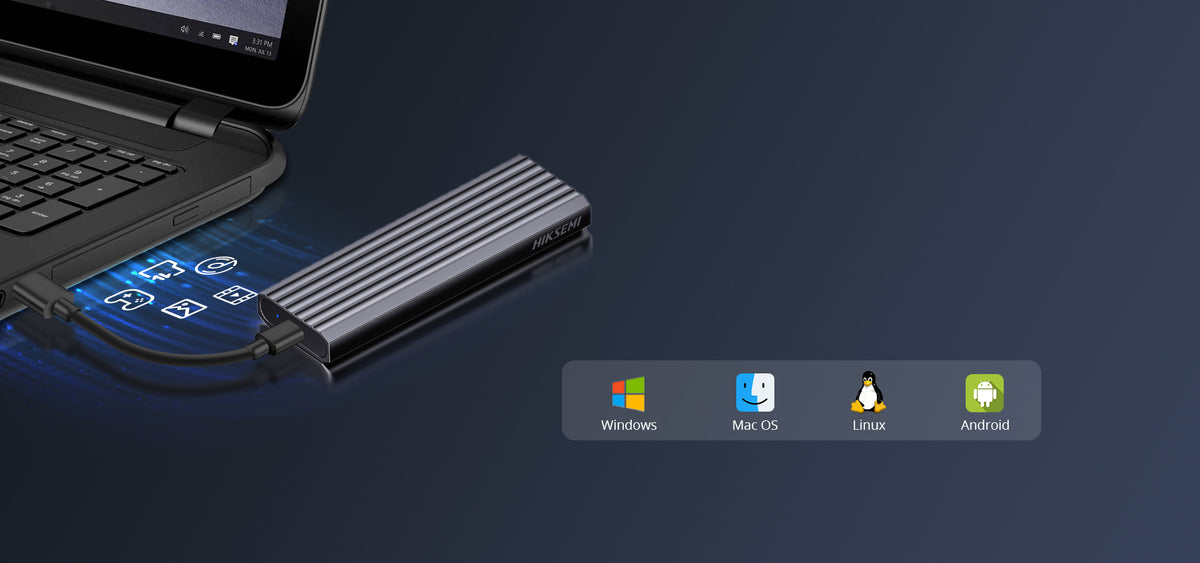 Carcasa para SSD M.2 NVMe / USB 3.2 Gen2 Type-C / 10 Gbps / Soporta 2230 2242 2260 2280 / Aleación de Aluminio / Disipación Térmica