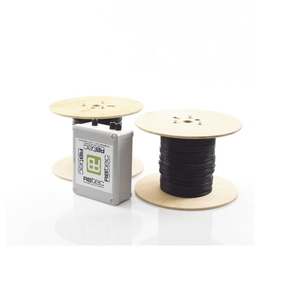 MICALERT Cable Sensor para Paredes, Rejas Rigidas o barandales / 2 zonas de 305 metros / 610 Metros de Protección Total/Tarjeta LPU400/Calibración