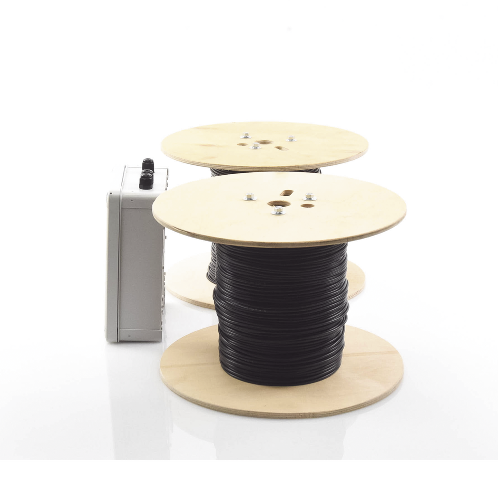 MICALERT Cable Sensor para Paredes, Rejas Rigidas o barandales / 2 zonas de 305 metros / 610 Metros de Protección Total/Tarjeta LPU400/Calibración