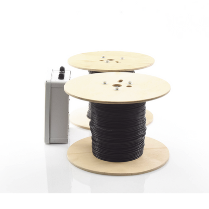 MICALERT Cable Sensor para Paredes, Rejas Rigidas o barandales / 2 zonas de 305 metros / 610 Metros de Protección Total/Tarjeta LPU400/Calibración