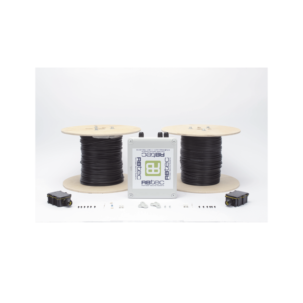 MICALERT Cable Sensor para Paredes, Rejas Rigidas o barandales / 2 zonas de 305 metros / 610 Metros de Protección Total/Tarjeta LPU400/Calibración