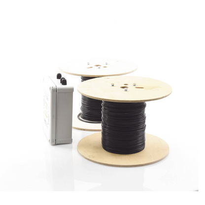 MICALERT Cable Sensor para Paredes, barandales, rejas rigidas / 2 zonas de 152 metros / 304 Metros de protección total/Tarjeta LPU400/Calibración via