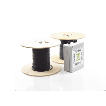 MICALERT Cable Sensor para Paredes, barandales, rejas rigidas / 2 zonas de 152 metros / 304 Metros de protección total/Tarjeta LPU400/Calibración via