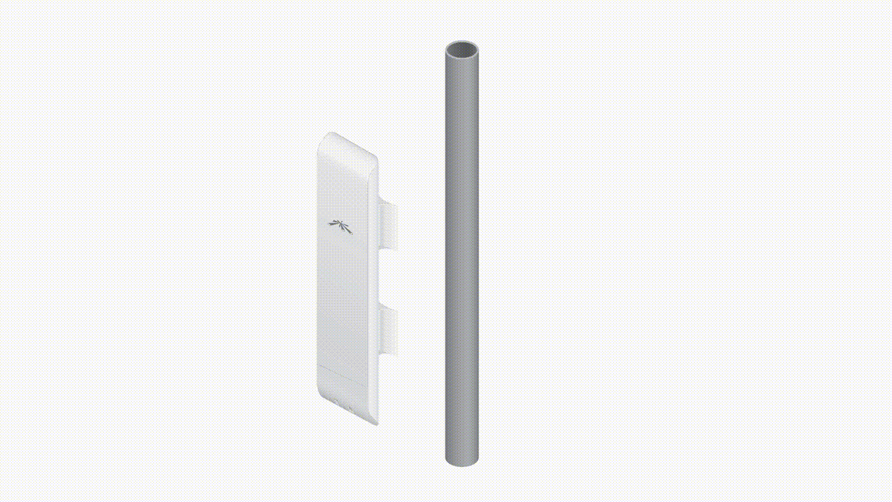 NanoStation airMAX locoM5 CPE, hasta 150 Mbps, frecuencia 5 GHz (5170-5875 MHz) con antena integrada de 13 dBi
