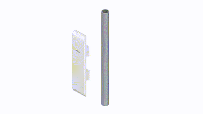 NanoStation airMAX locoM5 CPE, hasta 150 Mbps, frecuencia 5 GHz (5170-5875 MHz) con antena integrada de 13 dBi