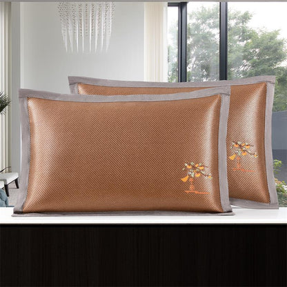 Fundas de almohada estera de verano funda de almohada de ratán de hielo funda de almohada bordada de ratán