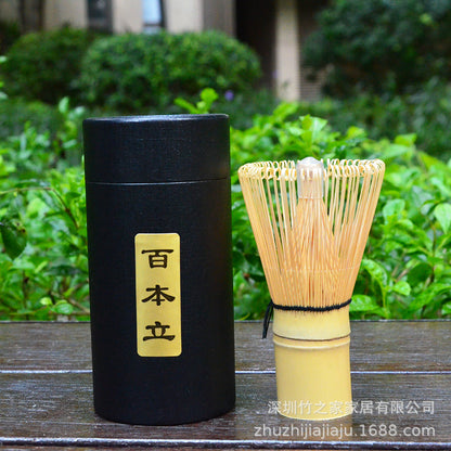 Kit Matcha Ceremonial Japonés: Batidor Chasen + Soporte + Cuchara + Pincel