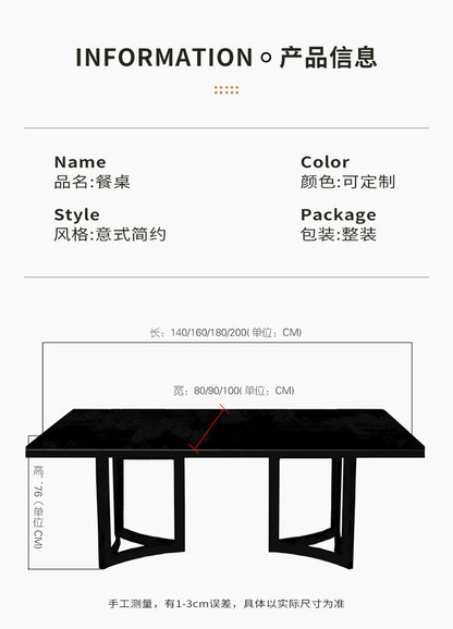 Comedor de mármol escandinavo minimalista posmoderna