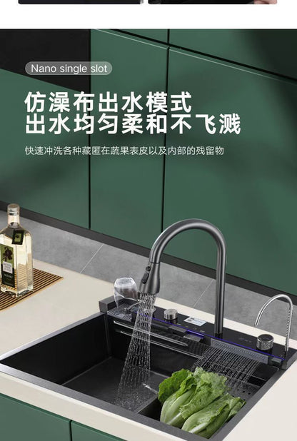 Fregadero de cocina de Acero 304 compatible con sistema de Purificacion con grifo y accesorios, diversos paquetes