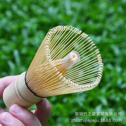 Kit Matcha Ceremonial Japonés: Batidor Chasen + Soporte + Cuchara + Pincel