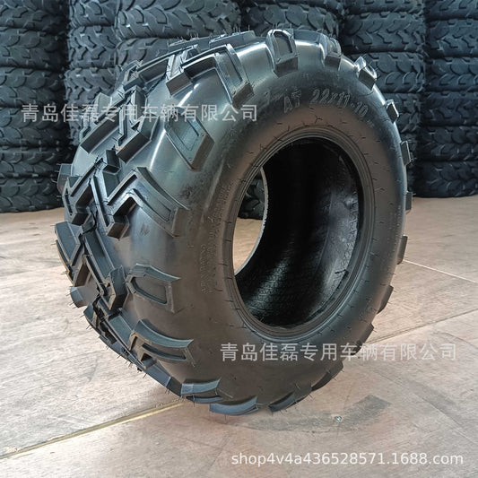 Neumático sin cámara 22x11-10 con flor ATV ATV Off-Road Go-Kart Neumático de vacío de forma especial