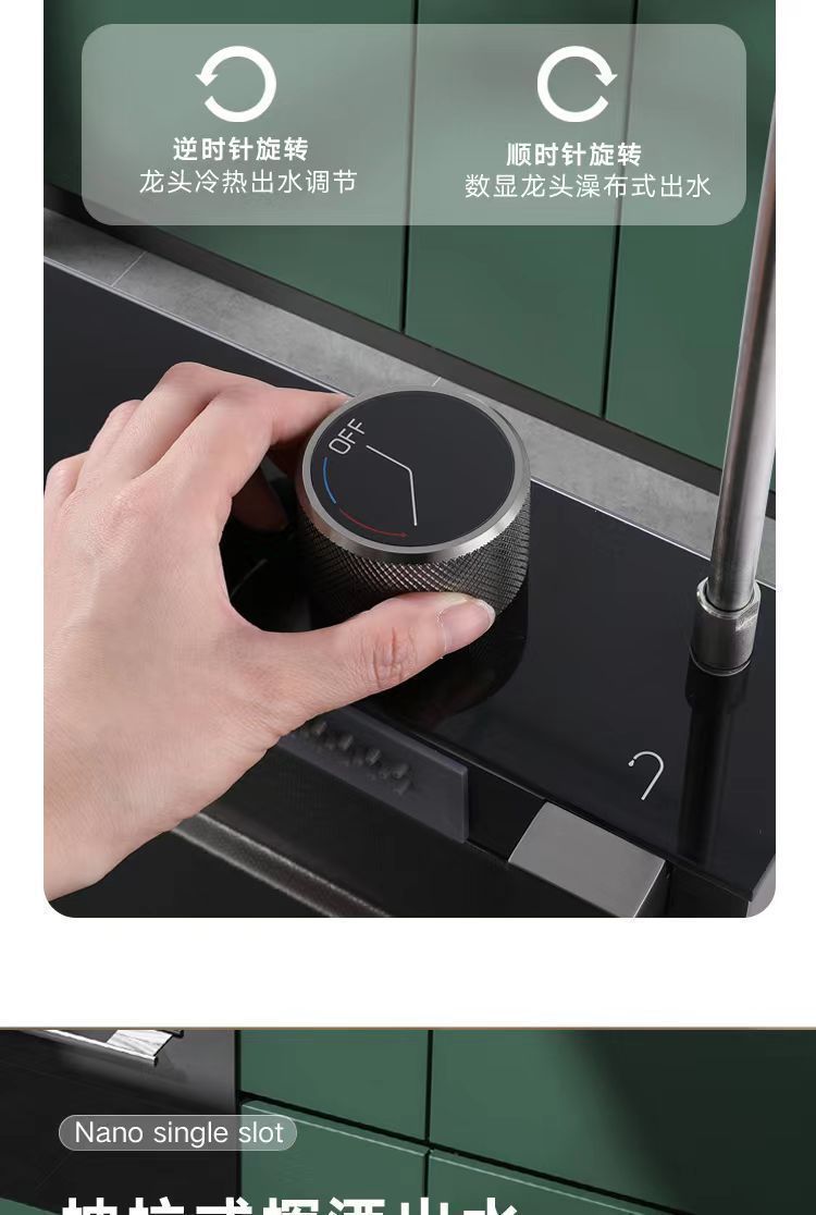 Fregadero de cocina de Acero 304 compatible con sistema de Purificacion con grifo y accesorios, diversos paquetes