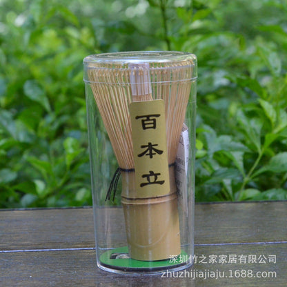 Kit Matcha Ceremonial Japonés: Batidor Chasen + Soporte + Cuchara + Pincel