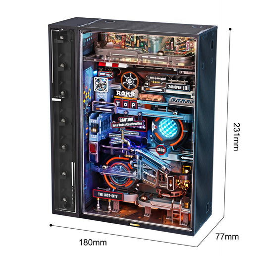 ROKR 3D LED Automatic Parallel World Building Blocks Puzzle, Esports City Handmade Building Blocks