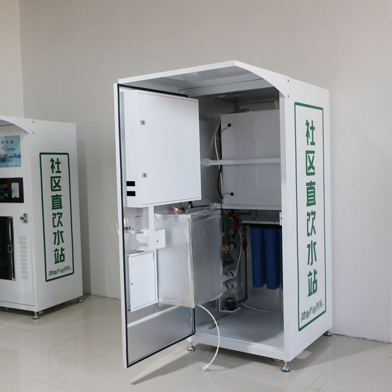 Máquina expendedora de agua con aceptador de monedas, de 400 y 800 Galones diarios.