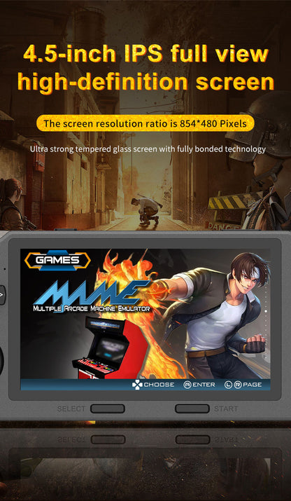 Consola de videojuegos transfronteriza SF3000HD portátil de alta definición con pantalla horizontal de 4,5 pulgadas, consola arcade retro GBA de doble palanca