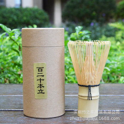 Kit Matcha Ceremonial Japonés: Batidor Chasen + Soporte + Cuchara + Pincel