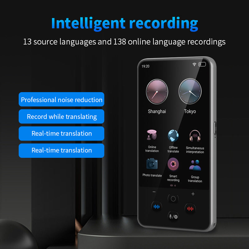 Traductor con Voz inteligente S85pro 139 idiomas, traducción mutua, teléfono móvil, traductor de fotos y conversaciones sin conexión