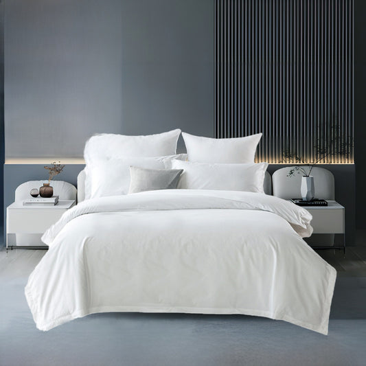 Sabana ropa de cama de algodón satinado B&B hotel juego de edredón ropa de cama hotel juego de cuatro piezas