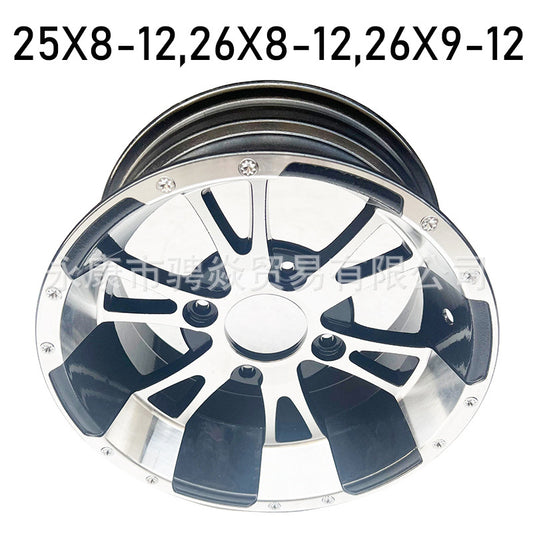 Rin para ATV 25X8-12 26 9-12 Pulgadas Neumáticos Bujes de Aluminio 12x6J Ruedas de Hoja Llantas