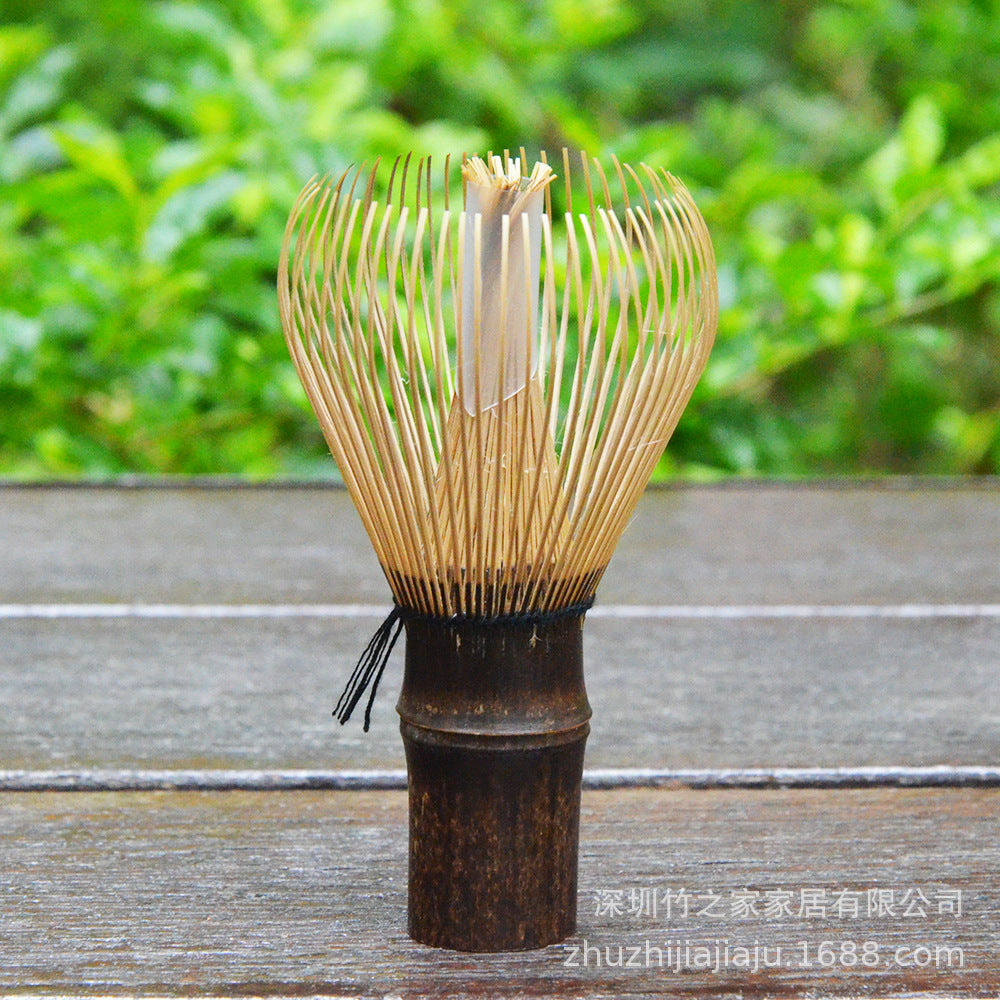 Kit Matcha Ceremonial Japonés: Batidor Chasen + Soporte + Cuchara + Pincel