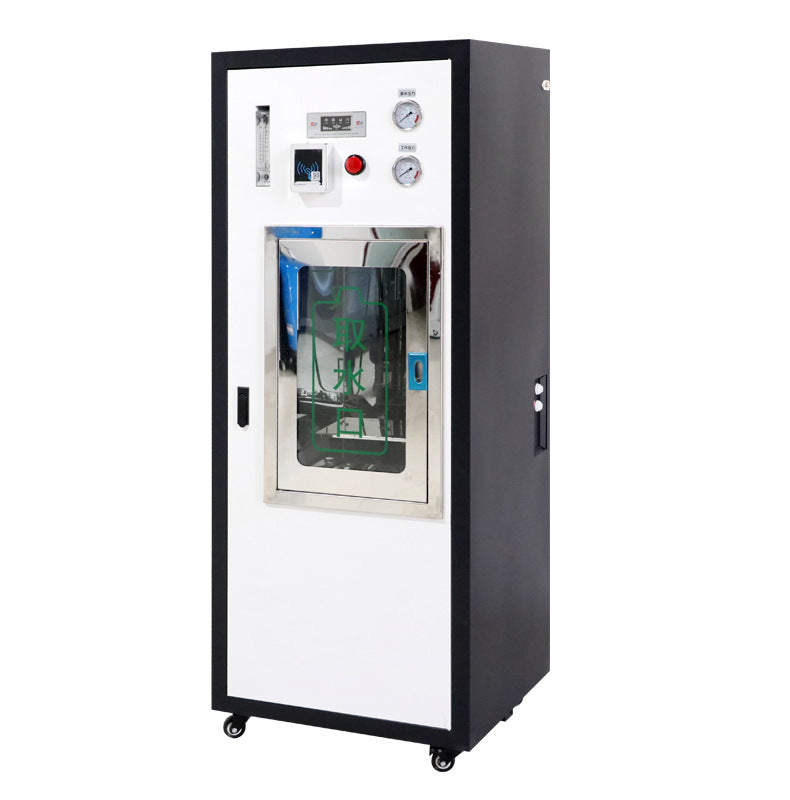 Máquina expendedora de agua con aceptador de monedas, de 400 y 800 Galones diarios.
