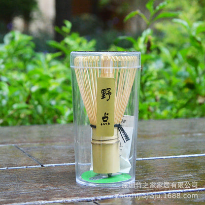 Kit Matcha Ceremonial Japonés: Batidor Chasen + Soporte + Cuchara + Pincel