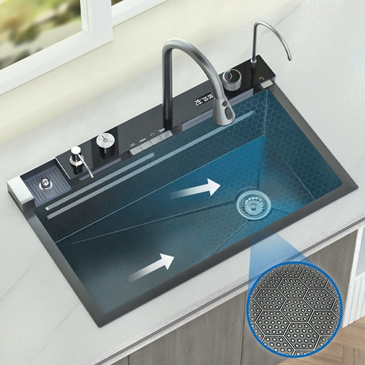 Fregadero de cocina de Acero 304 compatible con sistema de Purificacion con grifo y accesorios, diversos paquetes