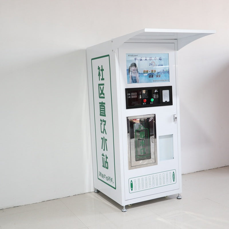 Máquina expendedora de agua con aceptador de monedas, de 400 y 800 Galones diarios.