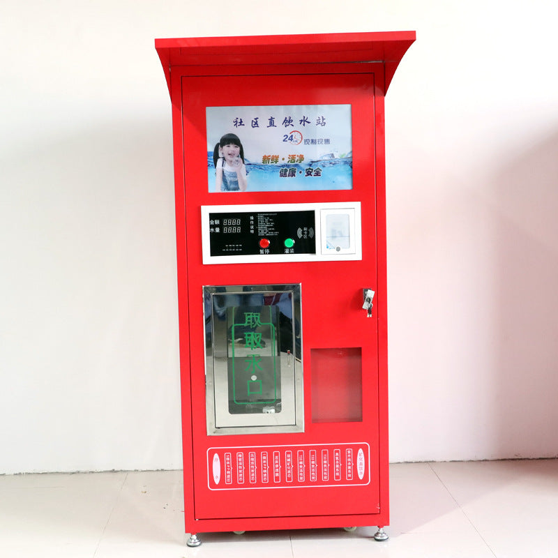 Máquina expendedora de agua con aceptador de monedas, de 400 y 800 Galones diarios.