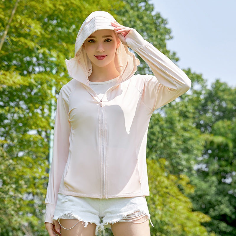 Chamarra Ligera con Capucha y Protección Solar UPF 50+ | Unisex
