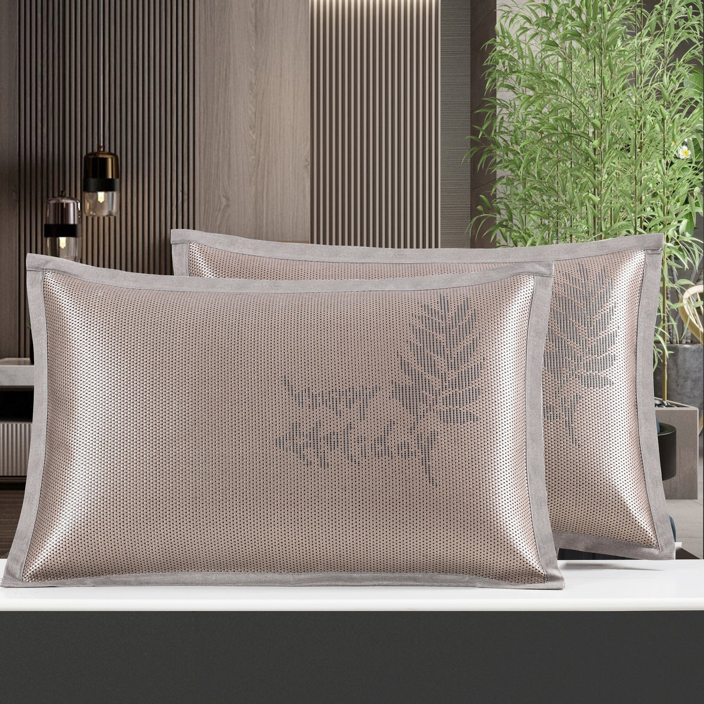 Fundas de almohada estera de verano funda de almohada de ratán de hielo funda de almohada bordada de ratán