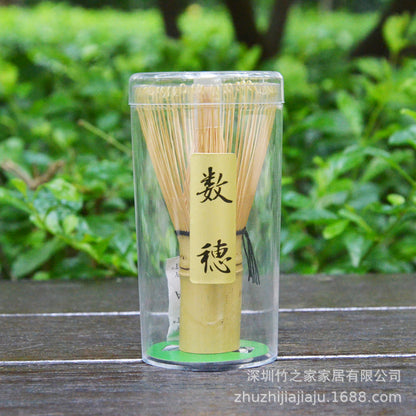 Kit Matcha Ceremonial Japonés: Batidor Chasen + Soporte + Cuchara + Pincel