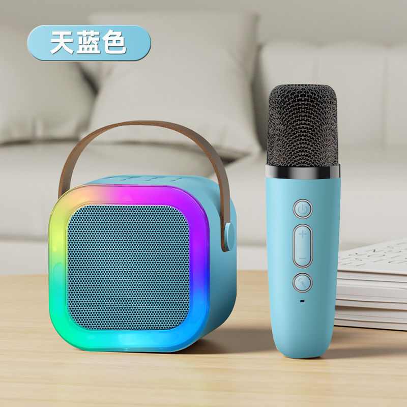 K12 microphone, audio all-in-one machine, microphone, home wireless bluetooth, national singing K song, children's family, KTV small