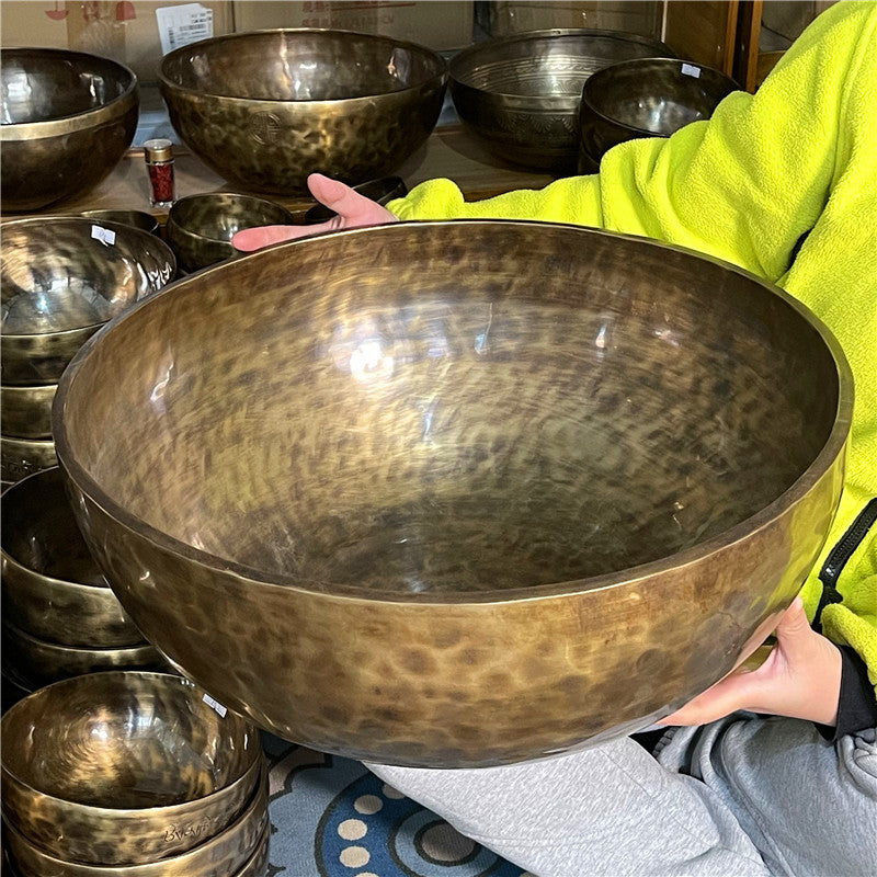 Cuenco tibetano Nepal latón de Budda hecho a mano SPA fisioterapia para terapia de sonido para yoga