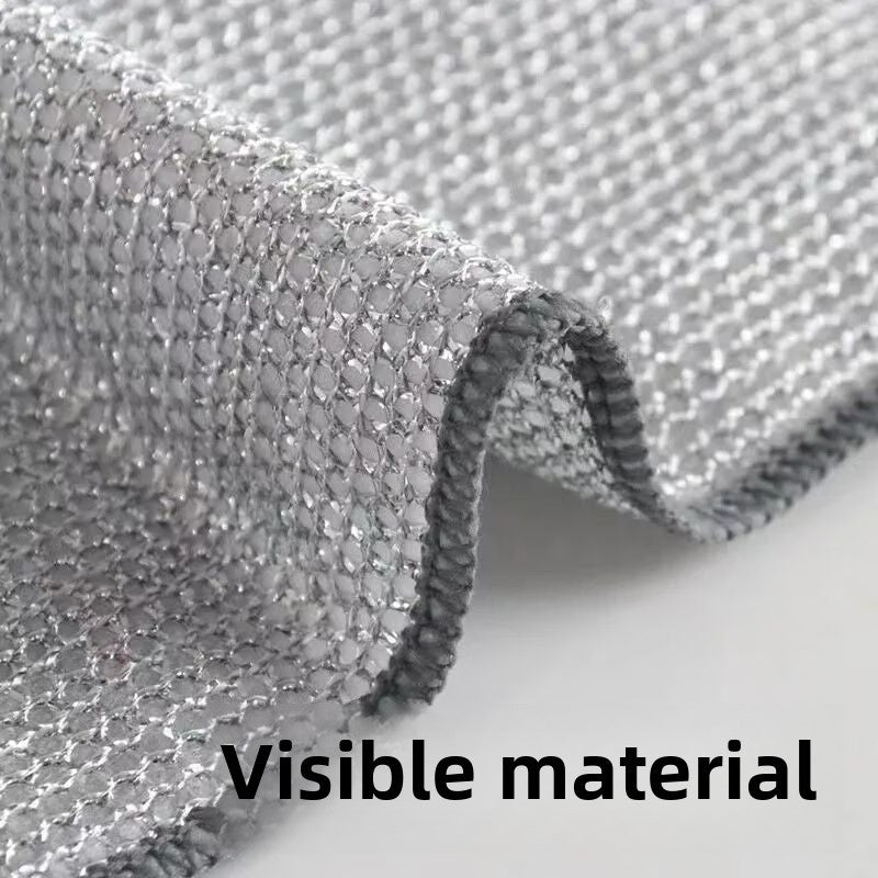 Paños de limpieza de fibra de acero inoxidable Antiadherente premium, trapos de cocina metalico multiusos