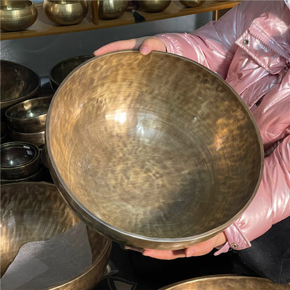 Cuenco tibetano Nepal latón de Budda hecho a mano SPA fisioterapia para terapia de sonido para yoga