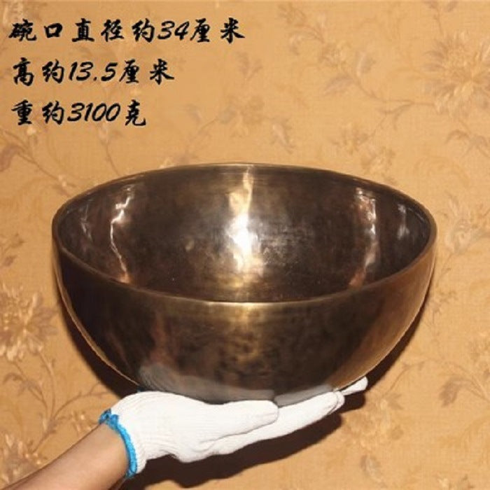 Cuenco tibetano Nepal latón de Budda hecho a mano SPA fisioterapia para terapia de sonido para yoga