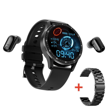 Reloj inteligente X7  con auriculares bluetooth 2 en 1 TWS llamada binaural inalámbrica, música, deportes