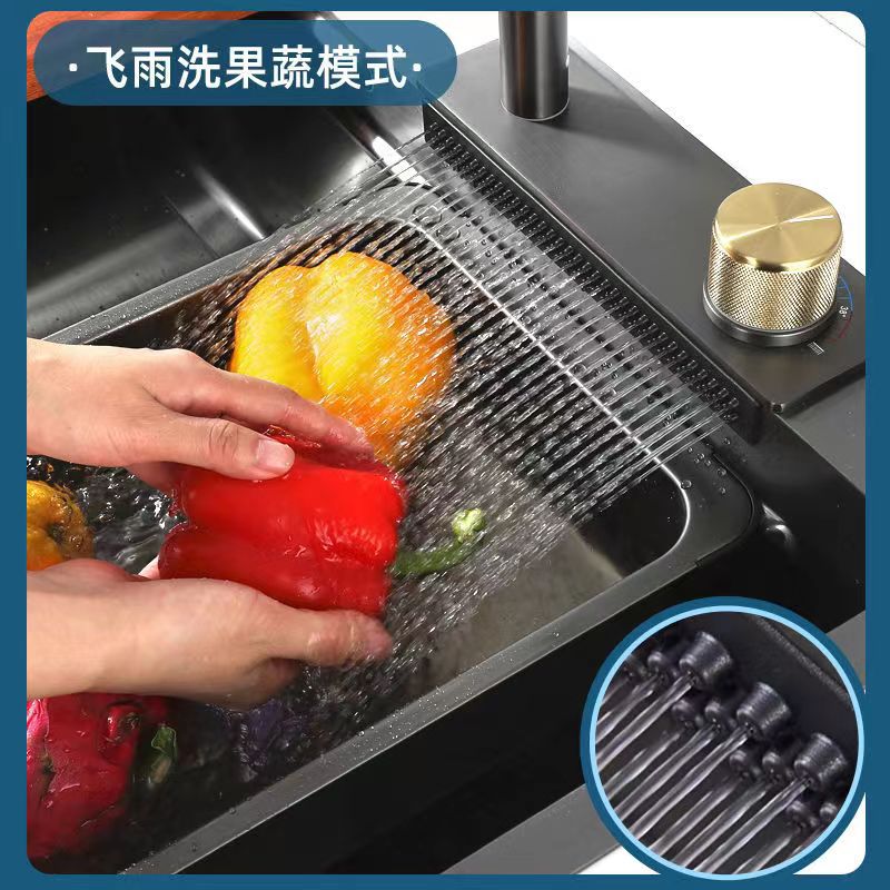 Fregadero de cocina de Acero 304 compatible con sistema de Purificacion con grifo y accesorios, diversos paquetes