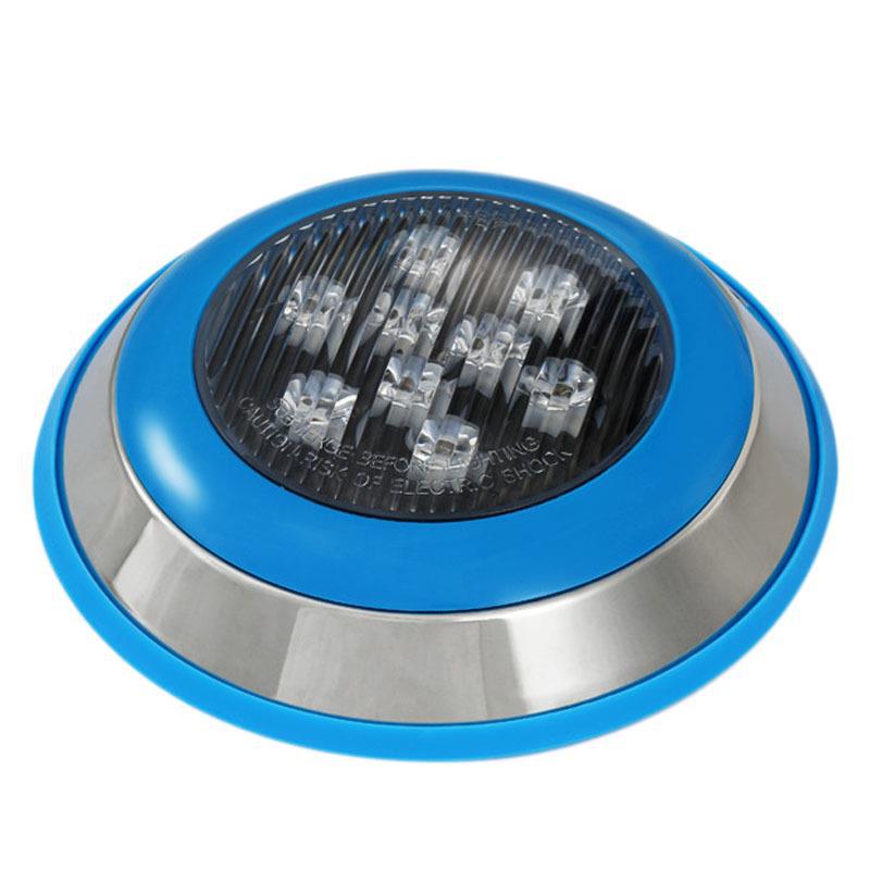 Luz LED Subacuática para Piscinas, Estanques 12V/24V  Foco Sumergible de 7 Colores