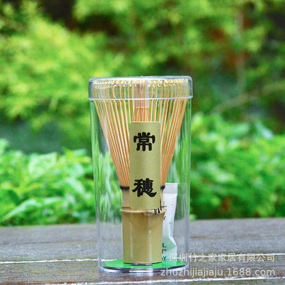 Kit Matcha Ceremonial Japonés: Batidor Chasen + Soporte + Cuchara + Pincel
