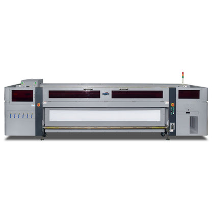 Impresora de bobina UV de 3.2m Rollo industrial plano integrado al aire libre gran tela publicitaria Caja de luz Impresión de cuero